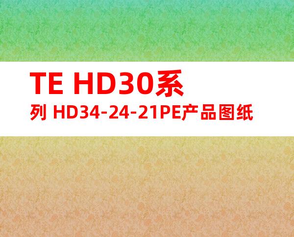 TE HD30系列 HD34-24-21PE产品图纸